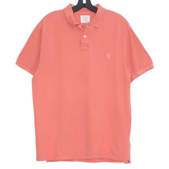 J Crew Polo Preppy Country Club Lacrosse Ivy League Old Money Nantucket Red XL - Picture 1 of 7
